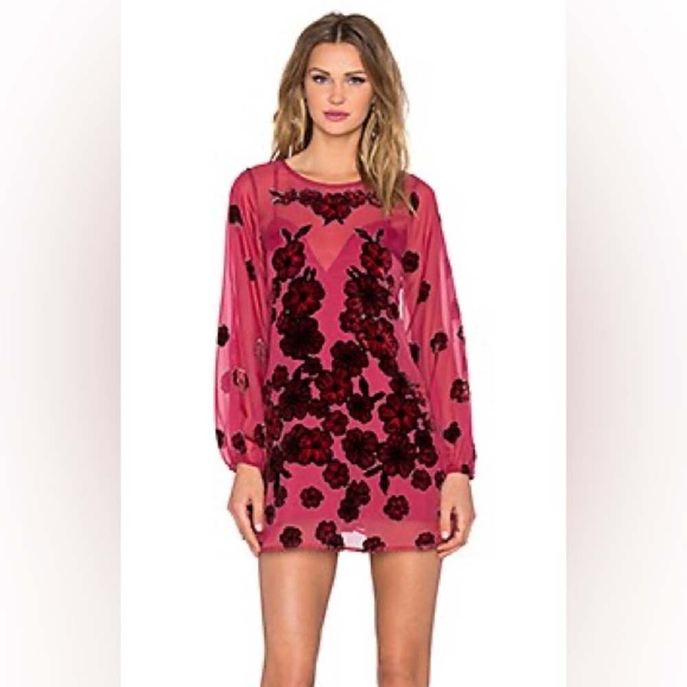 For Love and Lemons Floral Heather Mini Dress